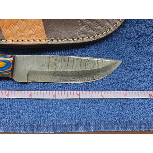 Hunting Bowie Knife 9 Inch Custom Made Forged Damascus Blade LMK Knives #7515 - Picture 4 of 9